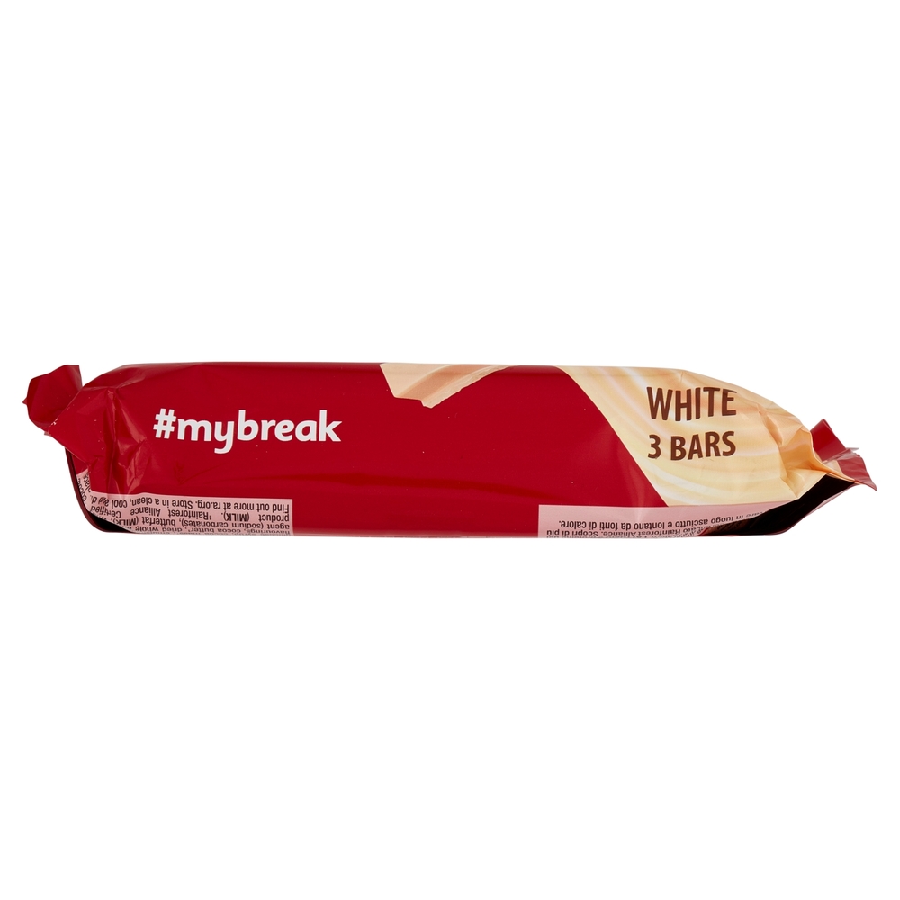 NESTLÉ KitKat White Wafer ricoperto di Cioccolato bianco 3 snack da 41,5 g