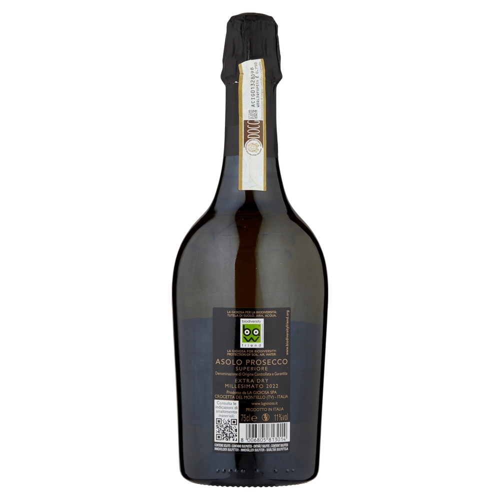 La Gioiosa Asolo Prosecco Superiore D.O.C.G. Extra Dry Millesimato 75 cl