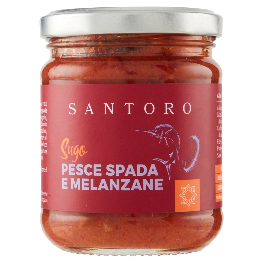 Santoro Sugo Pesce Spada e Melanzane 180 g
