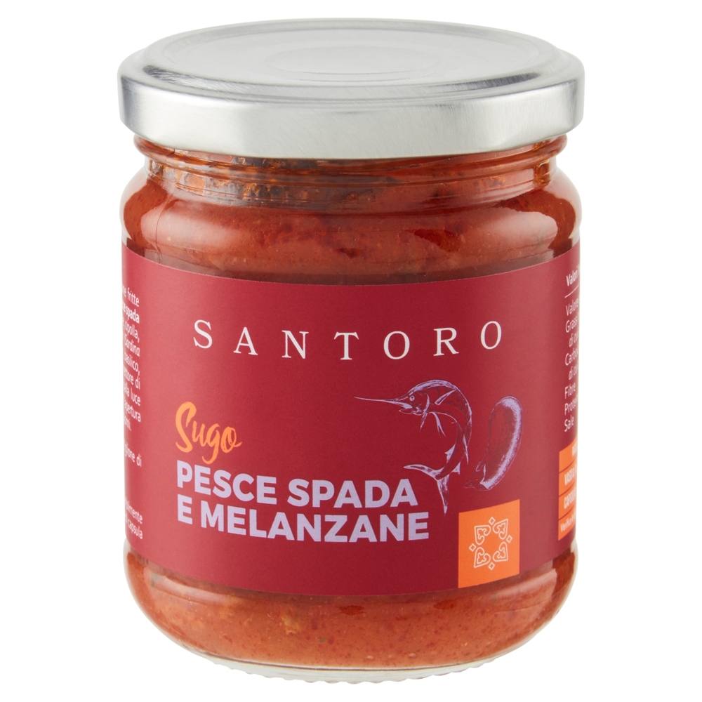 Santoro Sugo Pesce Spada e Melanzane 180 g