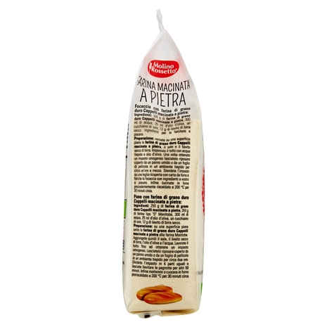 Molino Rossetto Farina Macinata a Pietra Biologica Grano Cappelli 500 g