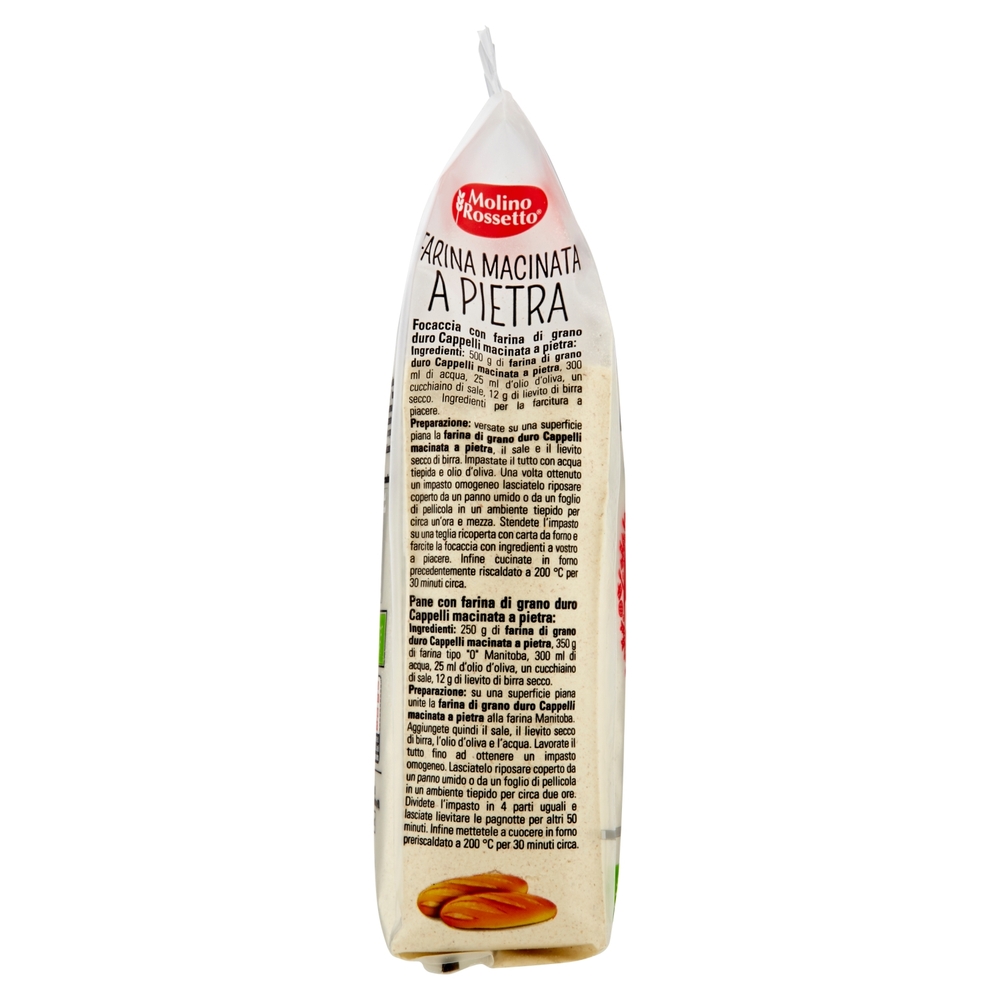 Molino Rossetto Farina Macinata a Pietra Biologica Grano Cappelli 500 g