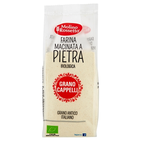 Molino Rossetto Farina Macinata a Pietra Biologica Grano Cappelli 500 g