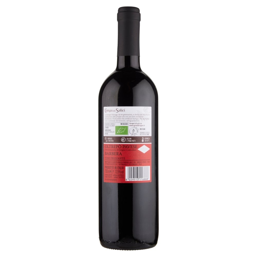 Grandi Vigne Campo dei Salici Oltrepò Pavese DOC Barbera Vino Frizzante 750 ml