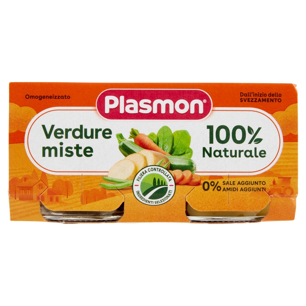 Plasmon Omogeneizzato Verdure miste 2 x 80 g