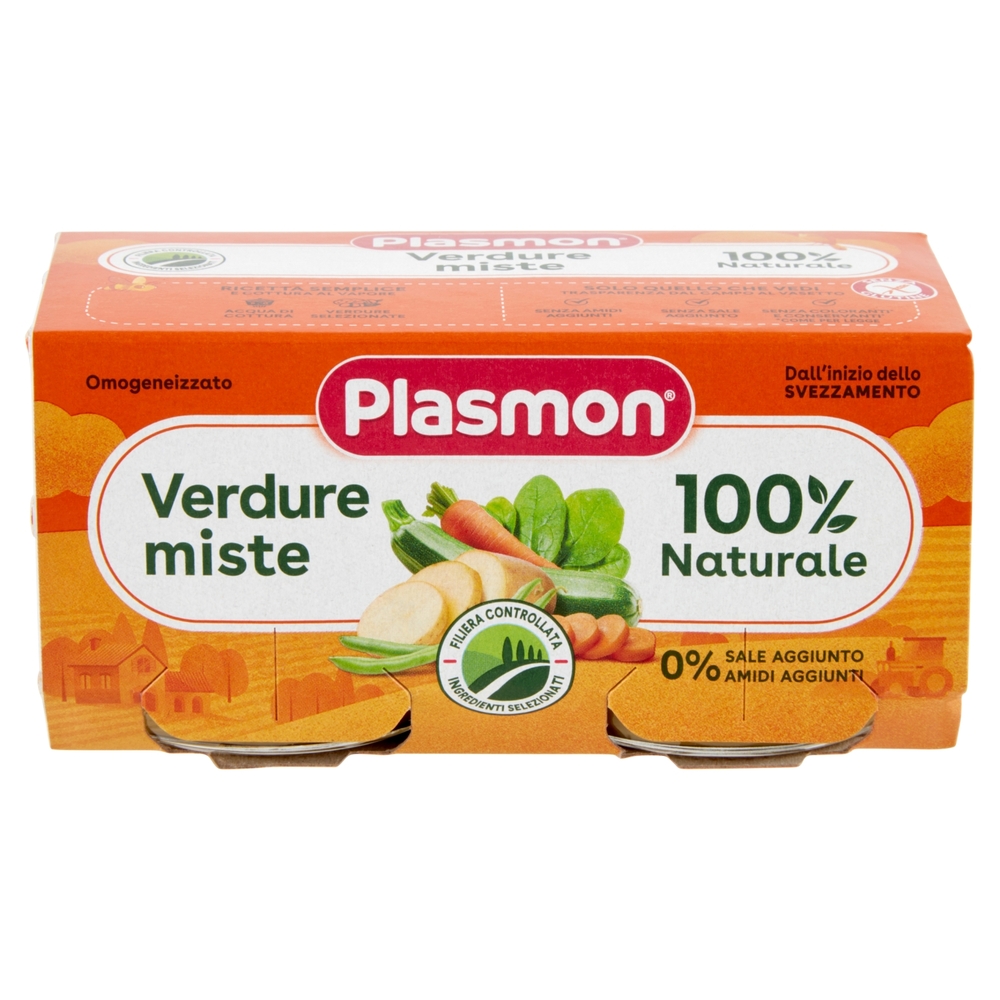 Plasmon Omogeneizzato Verdure miste 2 x 80 g
