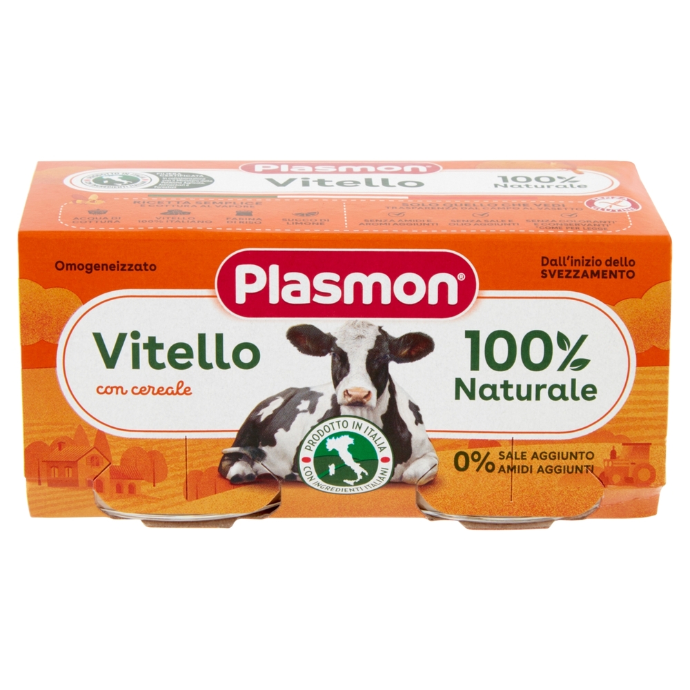 Plasmon Omogeneizzato Vitello con cereale 2 x 80 g