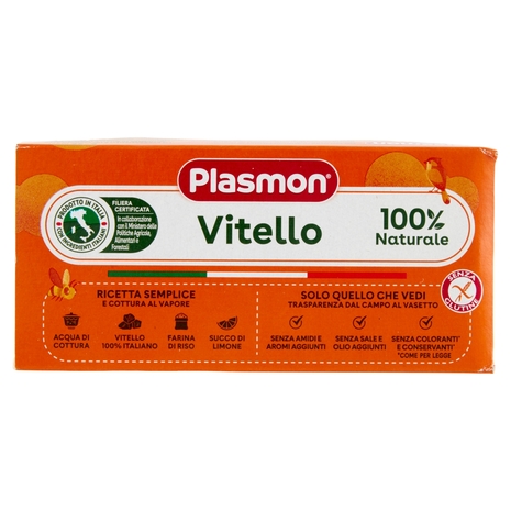 Plasmon Omogeneizzato Vitello con cereale 2 x 80 g