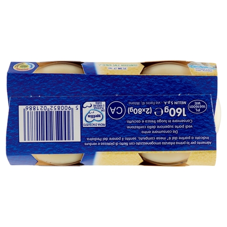 Mellin Platessa e Verdure 100% Naturale Omogeneizzato 2 x 80 g