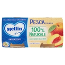 Mellin Pesca con Mela 100% Naturale Omogeneizzato 2 x 100 g