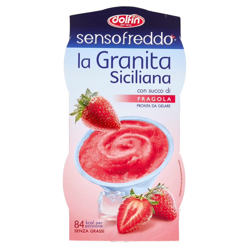 dolfin sensofreddo la Granita Siciliana con succo di Fragola 2 x 100 ml