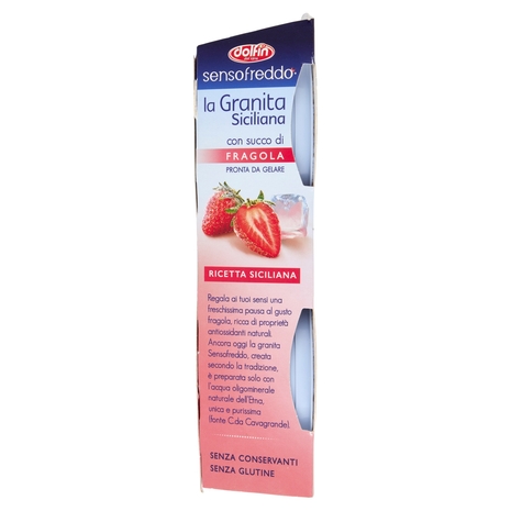 dolfin sensofreddo la Granita Siciliana con succo di Fragola 2 x 100 ml