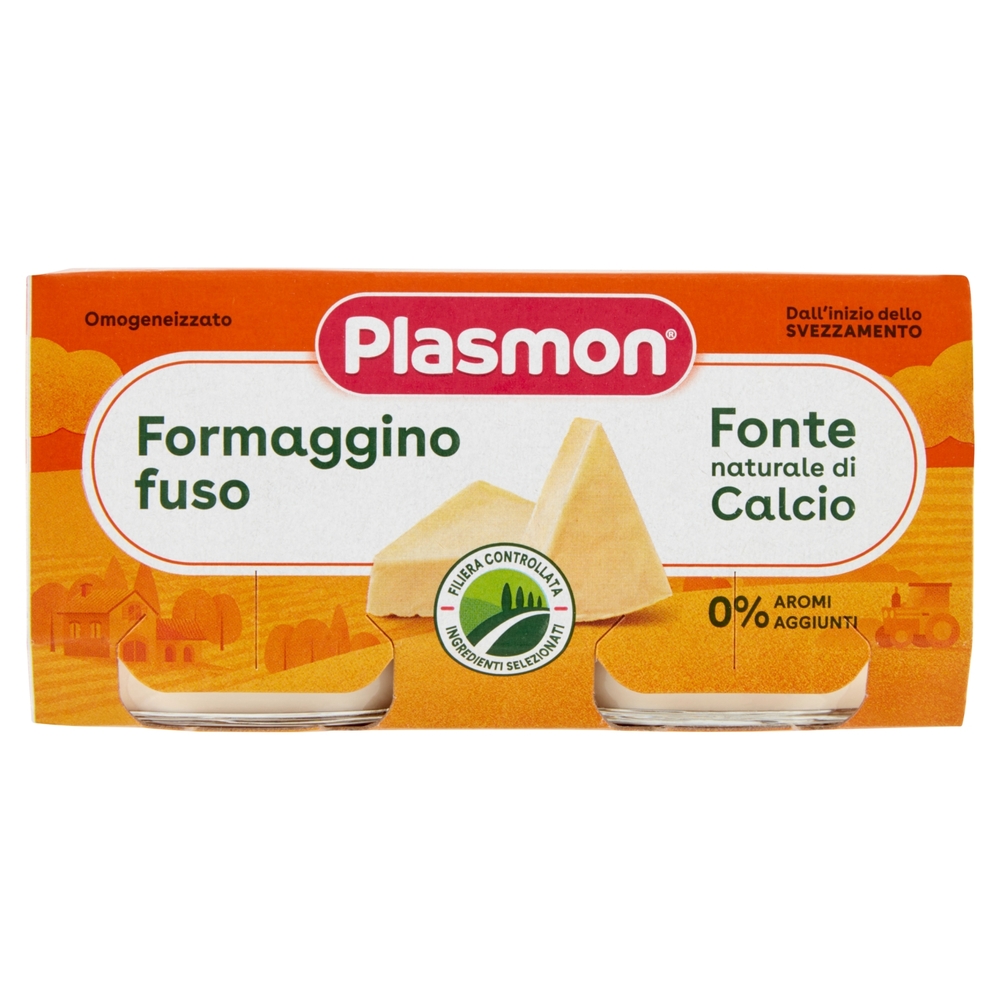 Plasmon Omogeneizzato Formaggino fuso 2 x 80 g