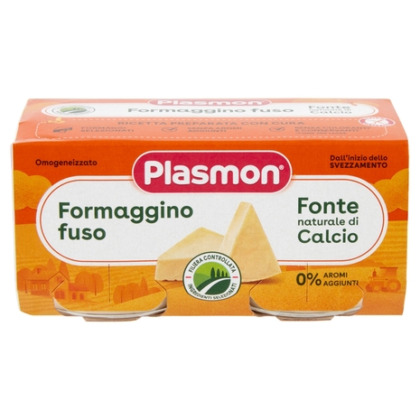 Plasmon Omogeneizzato Formaggino fuso 2 x 80 g
