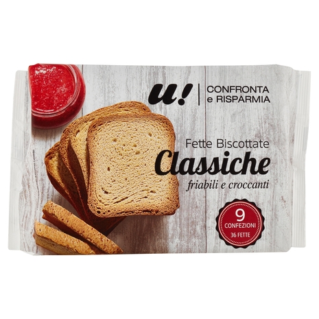 Fette Biscottate Classiche U! Confronta e Risparmia