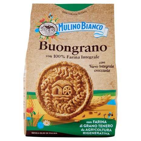 Mulino Bianco Buongrano Biscotti con Farro Integrale Croccante 350g