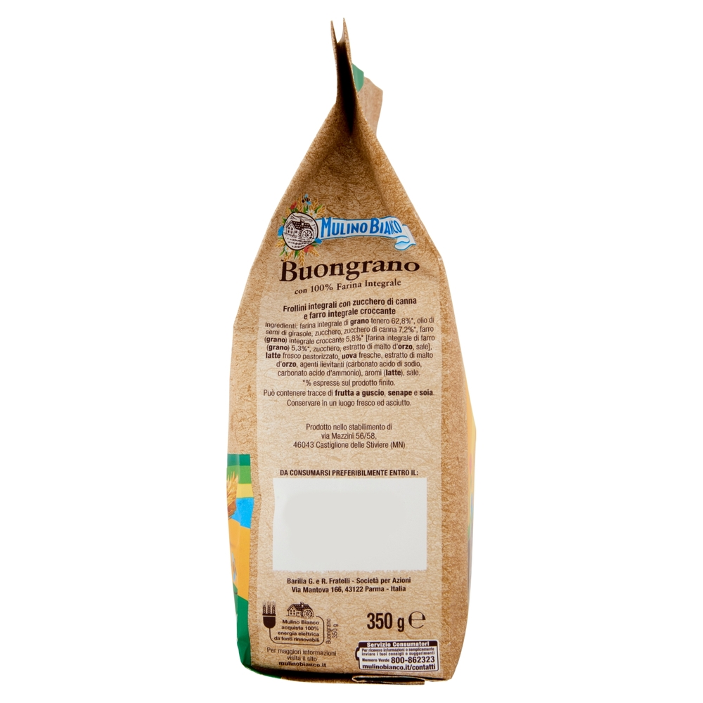 Mulino Bianco Buongrano Biscotti con Farro Integrale Croccante 350g