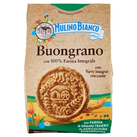 Mulino Bianco Buongrano Biscotti con Farro Integrale Croccante 350g