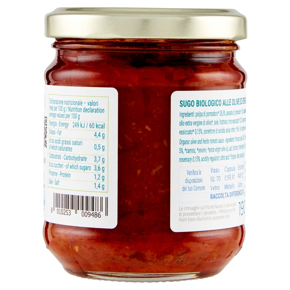 Bio Più Sugo Mediterraneo 190 g