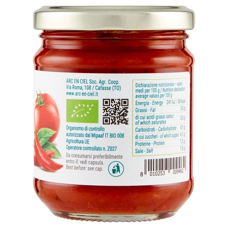 Bio Più Sugo Arrabbiata 190 g