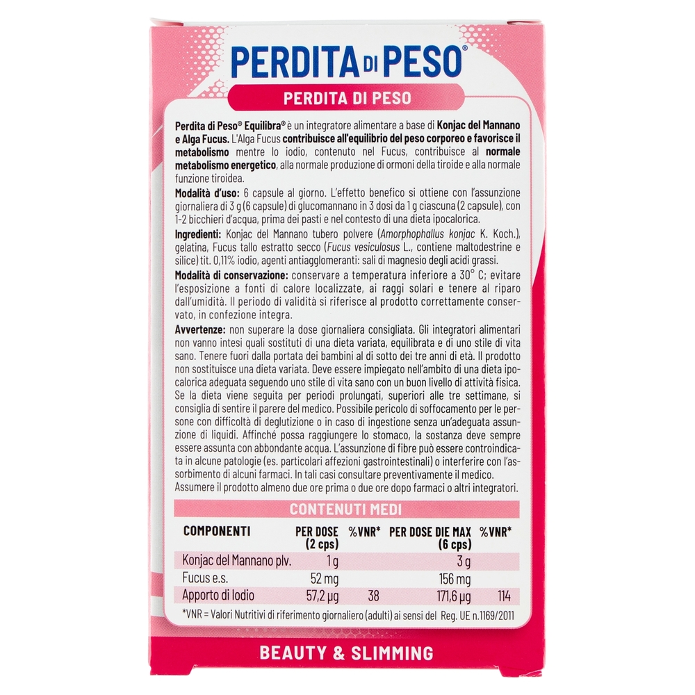 equilibra Perdita di Peso 60 Capsule 41,7 g