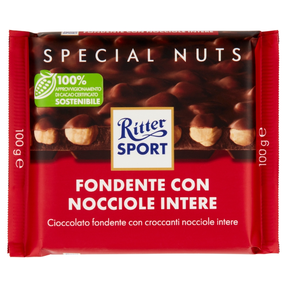 Ritter Sport Special Nuts Fondente con Nocciole Intere 100 g