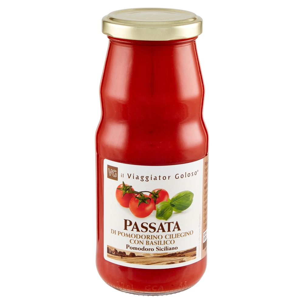 Passata di Pomodorino Ciliegino con Basilico Il Viaggiator Goloso