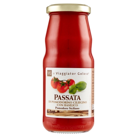 Passata di Pomodorino Ciliegino con Basilico Il Viaggiator Goloso