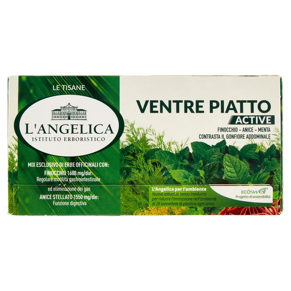 L'Angelica Le Tisane Ventre Piatto Active 18 Filtri 36 g