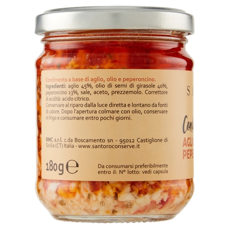 Santoro Condimento Aglio, Olio e Peperoncino 180 g