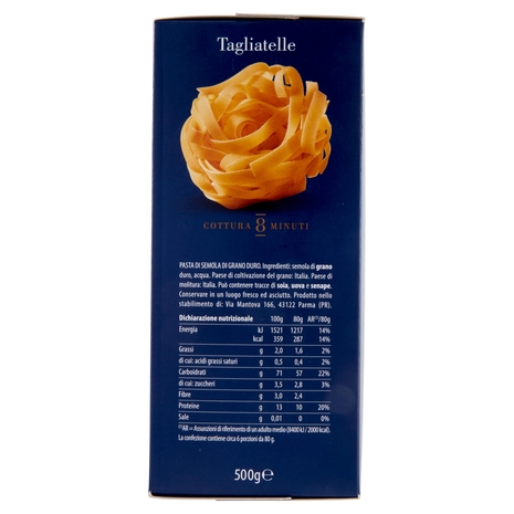 Barilla Pasta Specialità Tagliatelle 100% Grano Italiano 500g