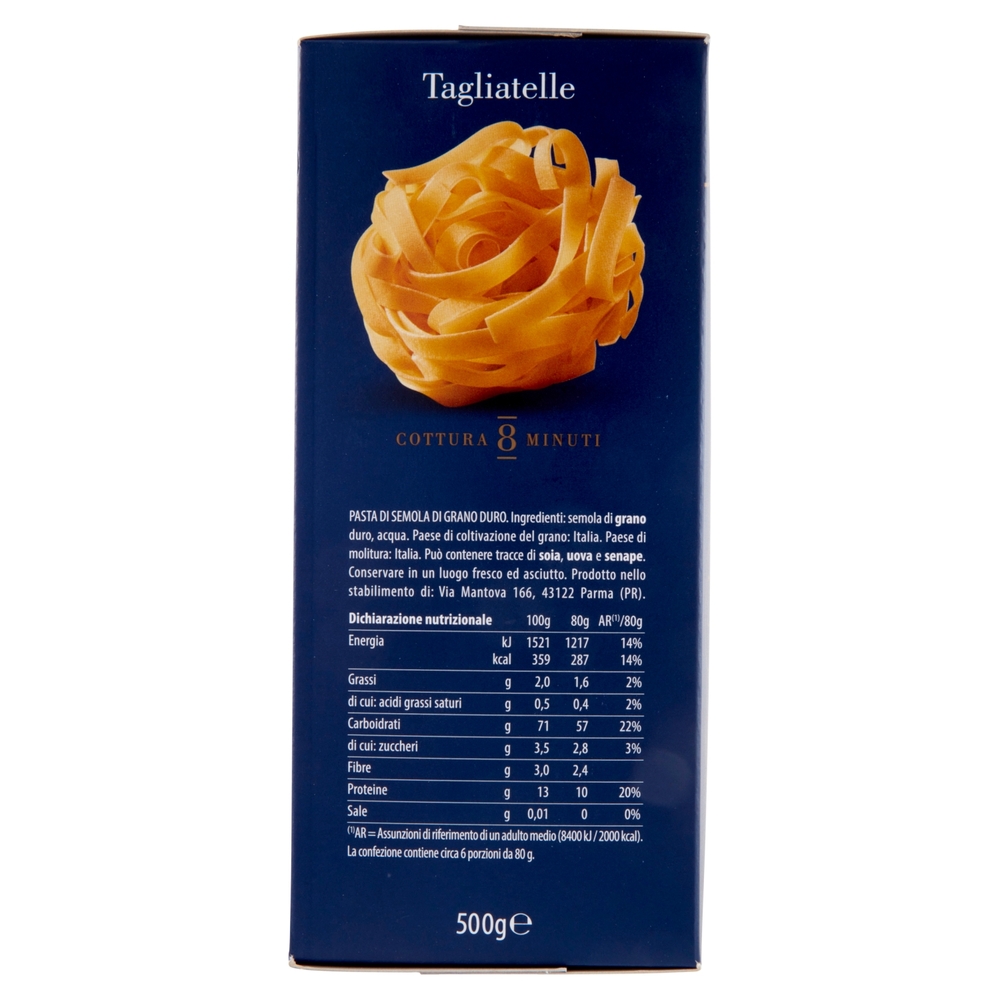 Barilla Pasta Specialità Tagliatelle 100% Grano Italiano 500g