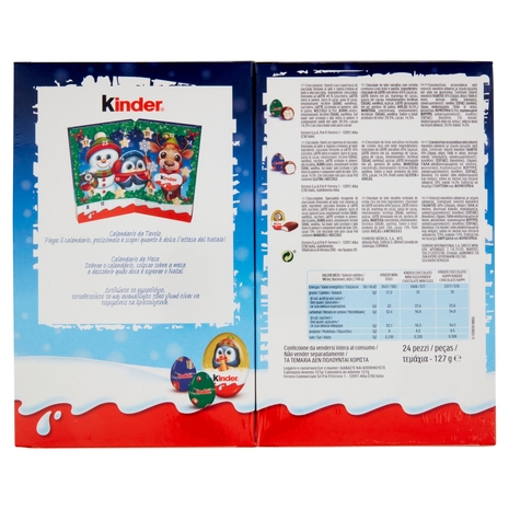 Kinder Calendario dell'Avvento 24 pezzi 127 g