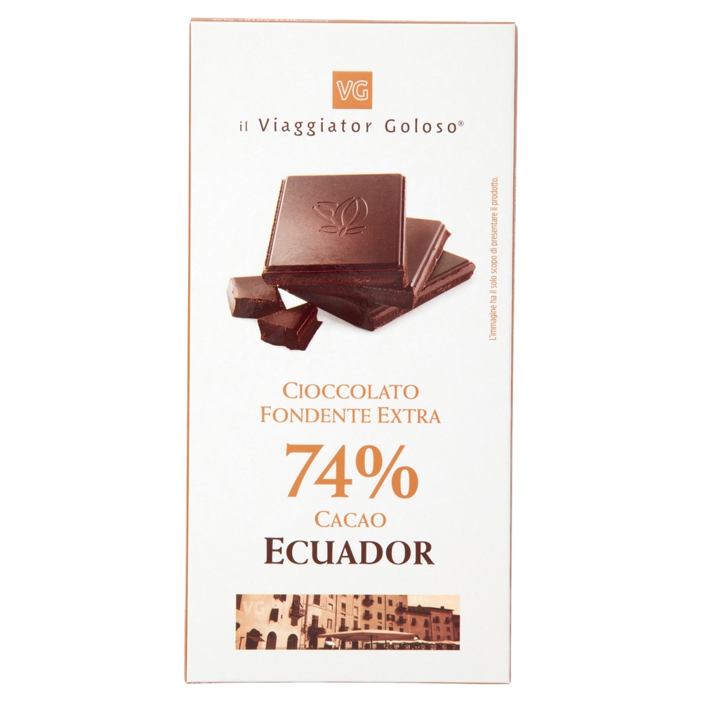 Cioccolato Fondente Extra Ecuador 74% Il Viaggiator Goloso