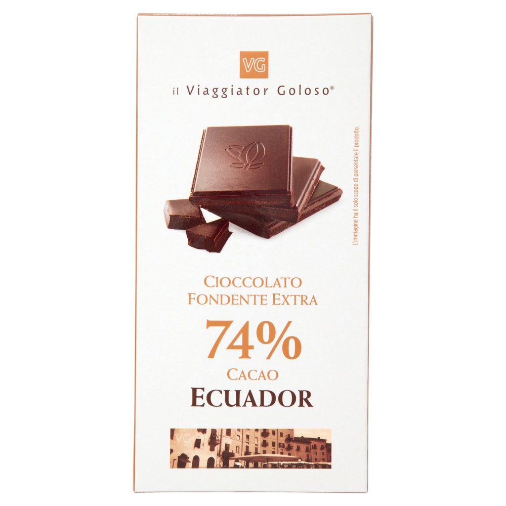 Cioccolato Fondente Extra Ecuador 74% Il Viaggiator Goloso