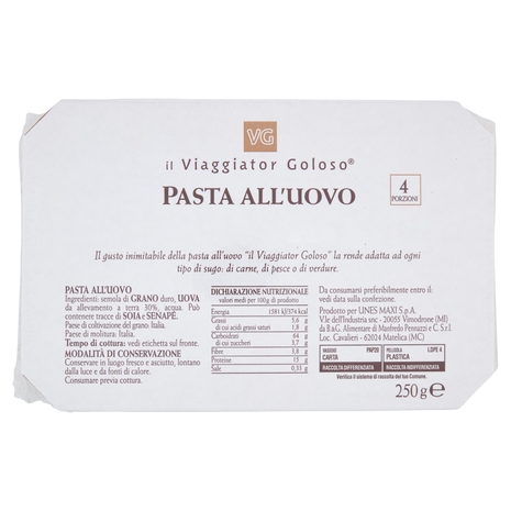Spaghetti alla Chitarra all'Uovo Il Viaggiator Goloso