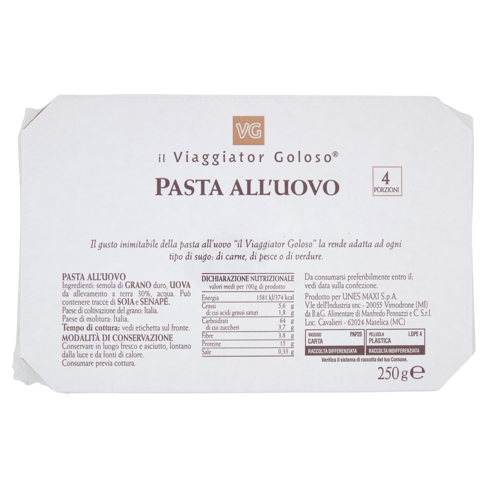 Spaghetti alla Chitarra all'Uovo Il Viaggiator Goloso