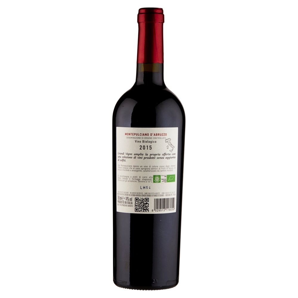 Montepulciano d'Abruzzo Senza Solfiti DOC, 75 cl