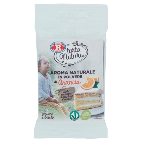 F.lli Rebecchi Valtrebbia torta Natura Aroma Naturale in Polvere di Arancia 2 x 5 g