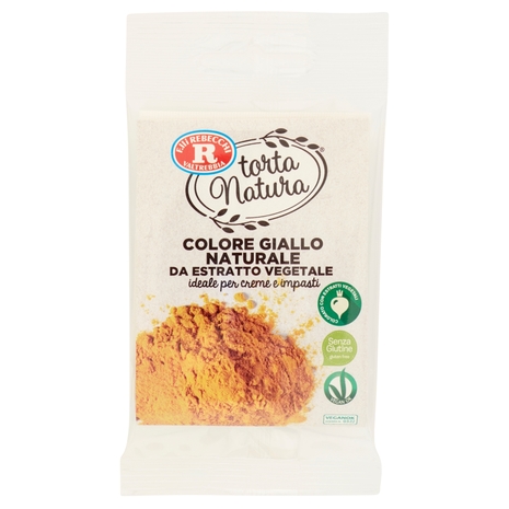 F.lli Rebecchi Valtrebbia torta Natura Colore Giallo Naturale da Estratto Vegetale 8 g