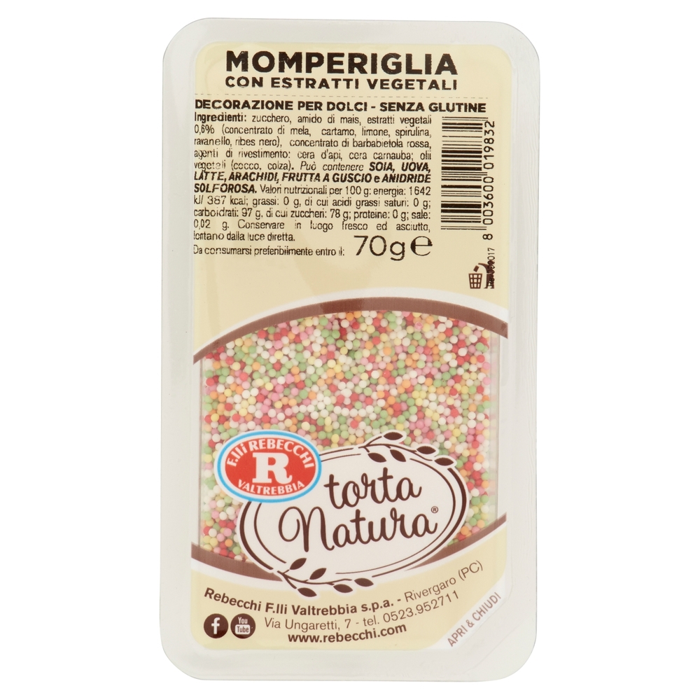 Momperiglia con Estratti Vegetali Senza Glutine, 70 g