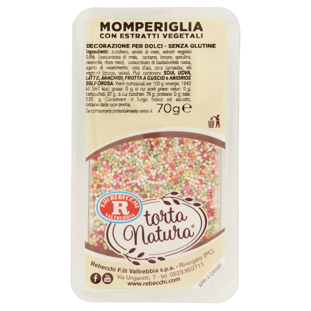 Momperiglia con Estratti Vegetali Senza Glutine, 70 g