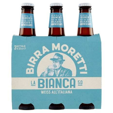 Birra Moretti la Bianca 5.0 3 x 33 cl
