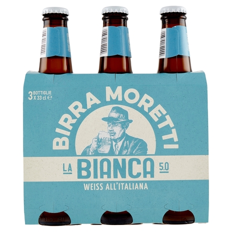 Birra Moretti la Bianca 5.0 3 x 33 cl