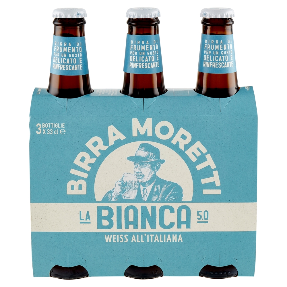 Birra Moretti la Bianca 5.0 3 x 33 cl