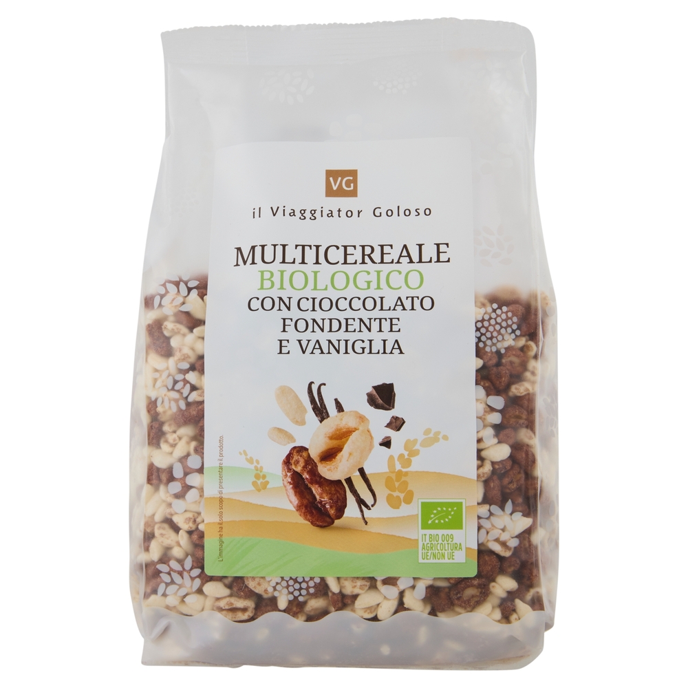 Multicereale con Cioccolato Fondente e Vaniglia BIO Il Viaggiator Goloso