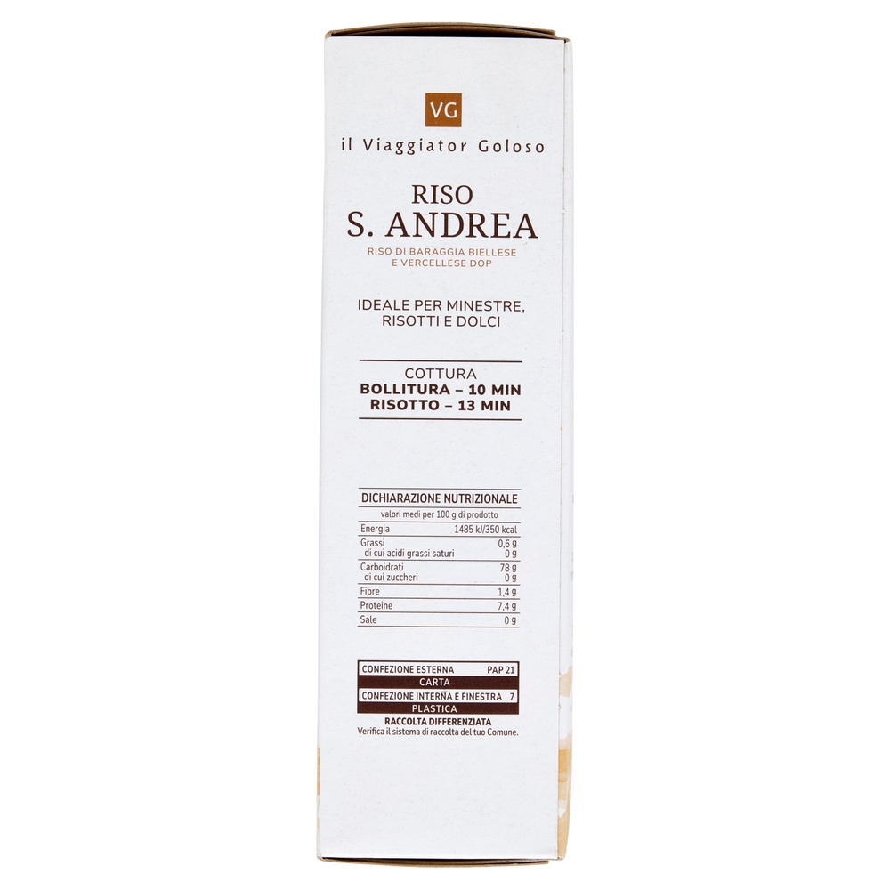 Riso Sant'Andrea di Baraggia DOP Il Viaggiator Goloso