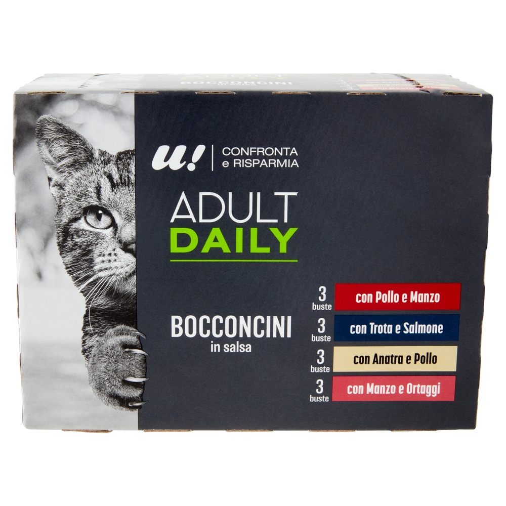 12 Monoporzioni Bocconcini in Salsa Assortiti U! Confronta e Risparmia