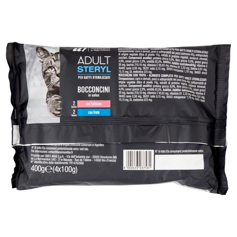 4 Bocconcini Gatto Sterilizzato in Salsa U! Confronta e Risparmia