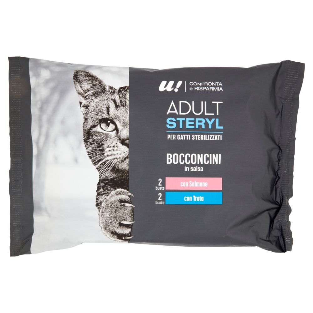 4 Bocconcini Gatto Sterilizzato in Salsa U! Confronta e Risparmia